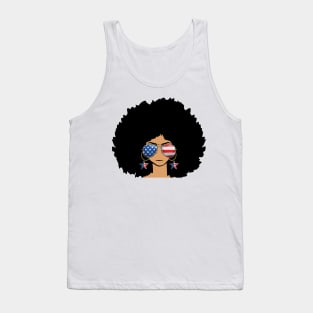 African American Flag Juneteenth Women Tank Top